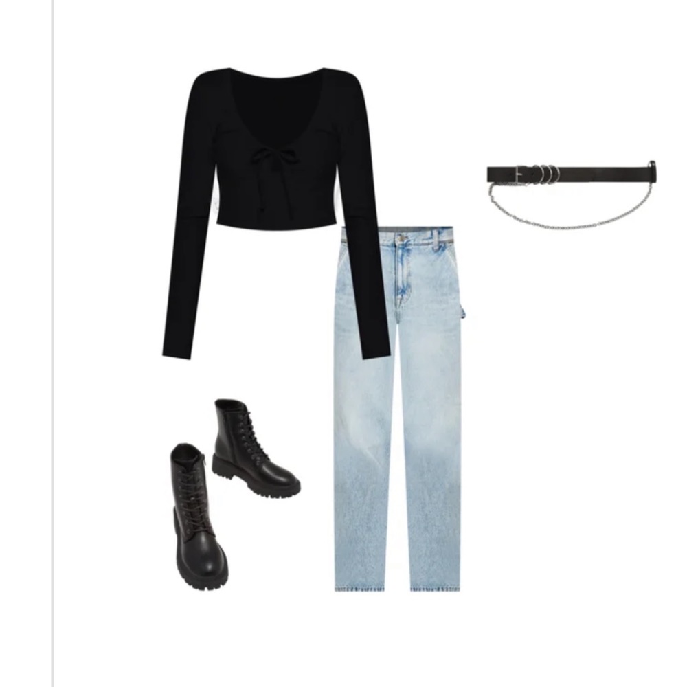 NWT Super High-Rise Straight carpenter Jeans